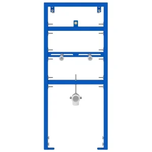 Accesorios de baño Azul Acero 50 x 17.5 x 139 cm Marco de lavabo V3366